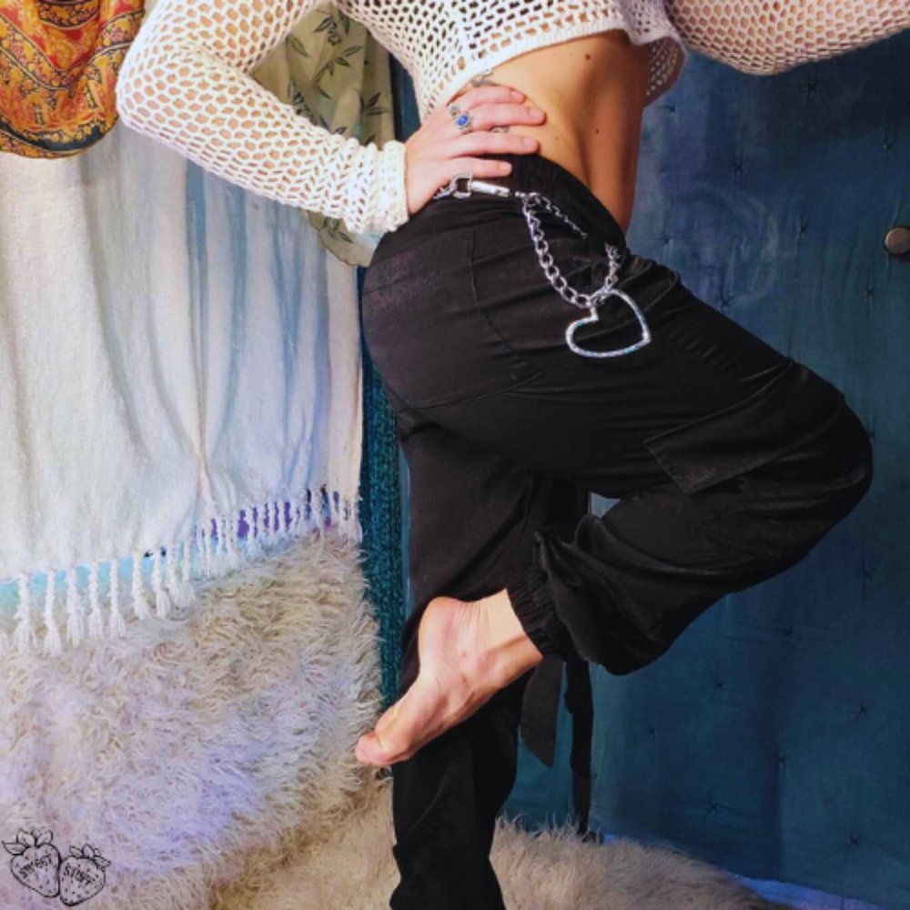 And Now This Satin Cargo Pants ~